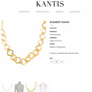 Triple dipped gold plated necklace